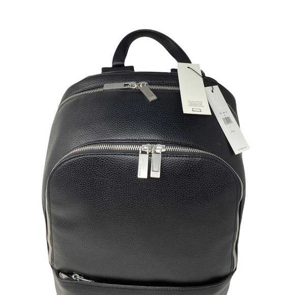 Calvin Klein 4640 0398 001 Men Business Casual Zip Black Backpack Fit 15" Laptop - Picture 5 of 10
